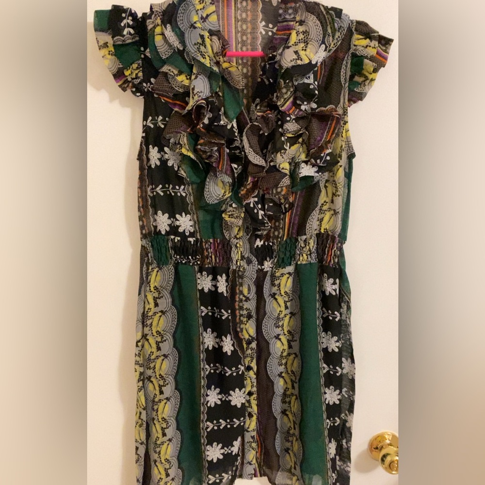 Vintage Forever 21 XXI Multicolor Patterned Dress